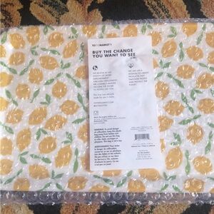 Yellow Lemon Print Tray